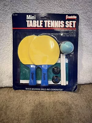 Franklin Mini Ping Pong Table Tennis New Old Stock New In Package With Net • $6.61