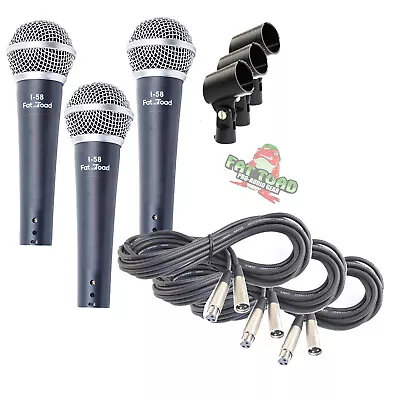 Instrument Vocal Microphones -  Wired Singing Handheld Recording Studio Mic PACK • $43.95