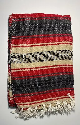 £16.21 • Buy Large Southwest Mexican Falsa Blanket Rat Rod Yoga Mat Nap Throw Picnic Warm