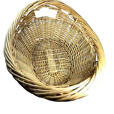 Large Wicker Basket Laundry Farmhouse Cottagecore Grannycore 24 Inch • $29.99