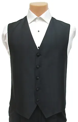 Men's Black Ralph Lauren Tuxedo Vest Fullback Formal Wedding Prom Cruise Mason  • $40.45