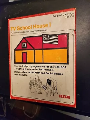 $34.99 • Buy RCA Studio II - TV School House I Game - Program Cartridge 18V500 2 Sets Manuals
