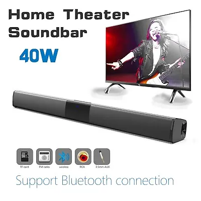$48.88 • Buy Wireless Surround Sound Bar 4 Speaker System BT Subwoofer TV Home Theater Remote