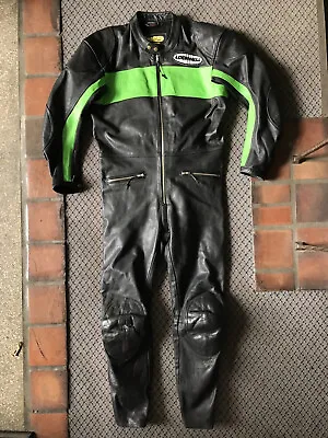 LOOKWELL Leathers Of England Mens 1-Piece Vintage Style Leather Motorcycle Suit. • $399