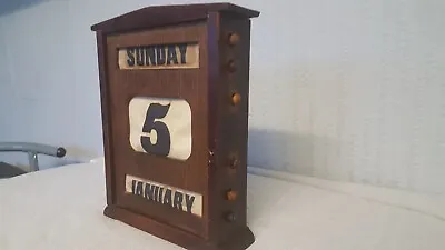 £125 • Buy Antique Wooden Perpetual Calendar C.1900