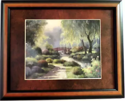 Landscape Scenic Picture  Floral Still Life T.c. Chiu Matted Framed 11x14 • $47.95