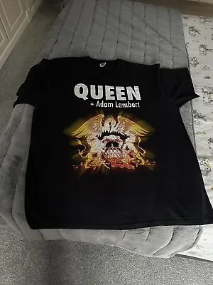 Queen & Adam Lambert Tour T-shirt XL • £10