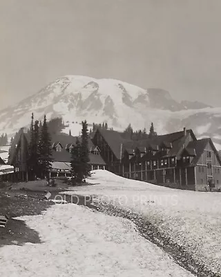 Paradise Inn Mt. Rainier WA Photograph Hotel Lodge 1917 8x10 National Park • $7.99