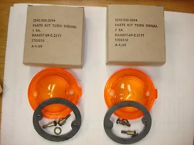 Turn Signal Lens Kit M151a1 M151 Mutt M38 M38a1 Mb Gpw 2ea Kits 2540-00-930-2044 • $16.99