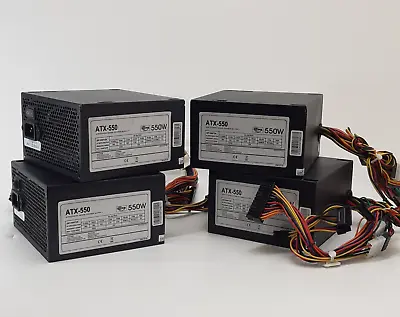 4 X ATX 550 Switching Mode Power Supply PC 500W Watt Fan JSP-500P12N Job Lot • £19.99