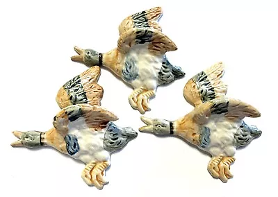 Flying Duck Ceramic Wall Pockets Set Of 3 1950s Japan • £43.40