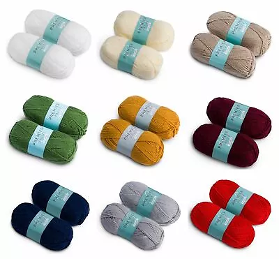 Premier Value Chunky - Yarn Knitting Wool Acrylic 2 Pack (2 X 100g) • £6.95