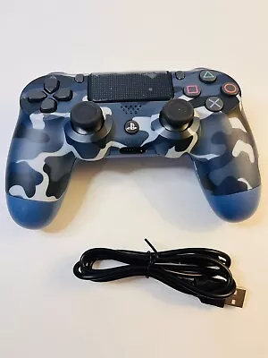 $62 • Buy Sony Playstation 4 DualShock 4 PS4 Wireless Controller Blue Camo CUH-ZCT2E