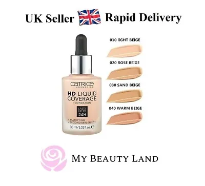 Catrice HD Liquid Coverage Foundation Genuine Sealed 30ml – RAPID Delivery  • £11.99