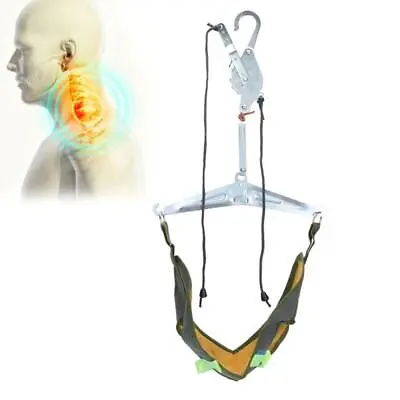 Cervical Neck Traction Device Stretcher Relief Over Door Pain Support • £17.38