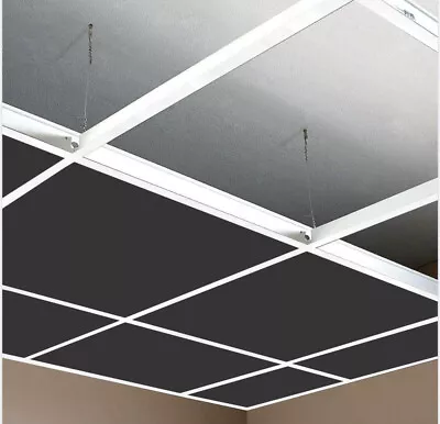 £199 • Buy Suspended Ceiling Tiles Grid Suspension System Frame Metal Main Tee Cross Trim