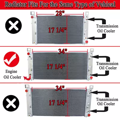 4 ROW Radiator For 1999-2014 2000 Chevy Silverado 1500 2500 HD 4.3 4.8 5.3L 6.0L • $279