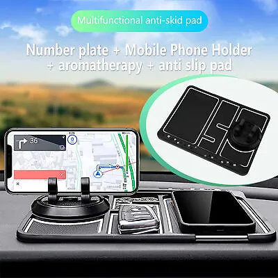 Luminous Car Dashboard Sticky 4-in-1 Non-Slip Phone Holder Pad Mat Storage Tray • $15.99