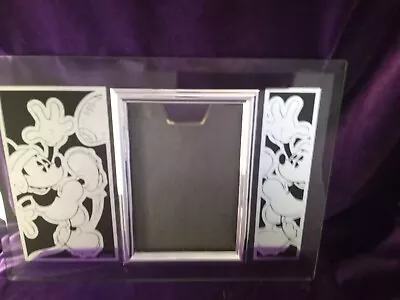 £12.84 • Buy Mickey Mouse Mirrored Picture Frame Throwing A Football 4x6