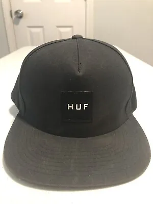 $45 • Buy Huf All Black Huf Snapback Flatbill Cap Osfa C32