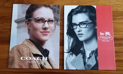 COACH New York EYEWEAR Display Counter Cards Printed In Italy 2 Total • $18.99