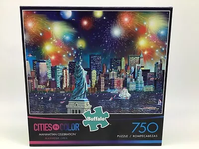 Cities In Color “Manhattan Celebration”750 Pc.Puzzle By Buffalo Puzzles Complete • $7.99