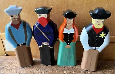 £25 • Buy Little Pipiras Wooden Figures Bundle Western Figures  Perfect For Forts Castles