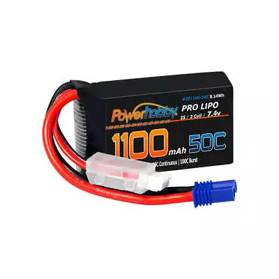 Powerhobby 2S 1100mAh 50C LiPo Battery W EC2 Plug : Losi Mini-B Mini-T 2.0 JRX2 • $24.99