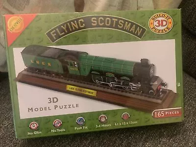 Build Your Own 3D Flying Scotsman Train Model / Jigsaw Puzzle - 165 Pieces (NEW) • £16.80