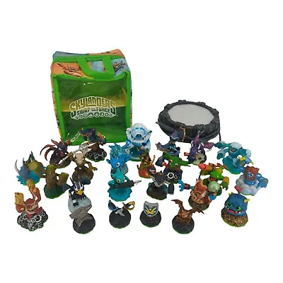 Lot Of 25 Skylanders Figures Travel Case Bag And Xbox 360 Portal Power Untested • $95