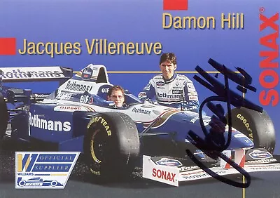 Damon Hill Signed Card 6”x4” (150x105mm). Plus Plaque And Photos. • £24.99