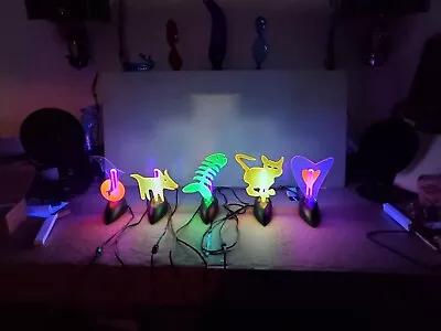 !SALE! Vintage Lumisource Glow Shapes Blacklight Lamps. Please Read Description  • $35