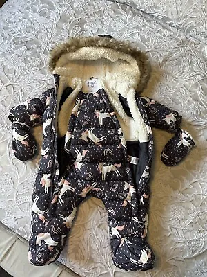 0-3 Month Snowsuit Baby Girls • £3.50