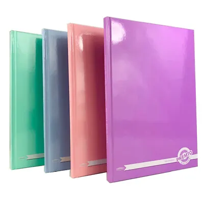 A4 Notebook NEW Pastel Colour Hardback Cover Lined Pages Writing Paper Notepad   • £4.49