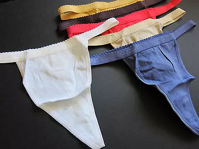 $16.99 • Buy VINTAGE Victoria's Secret NEW 100% Cotton Signature V-String Thong Panty XS S M
