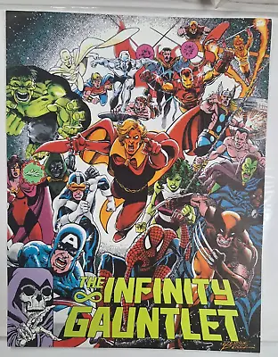 Infinity Gauntlet Promo Mini Poster 11x9 (1991) George PEREZ Returns To Marvel • $5.25