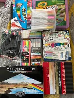 Colouring Pens And Pencils Job Lot • £10