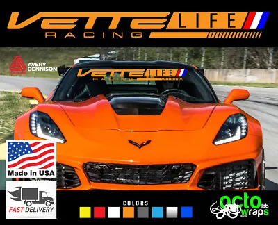 Fit Chevrolet Corvette Z06 C7 C8 C6 C5 Zr1 Grand Sport Windshield Decal Sticker • $28.99