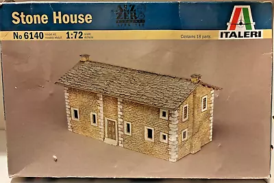 Vintage Italeri 6140 Model Kit 1/72 Scale Stone House New Old Stock • $150