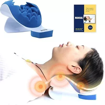 Neck Shoulder Pillow Pain Relief Support Chiropractic Cervical Spine Relaxer • £10.99