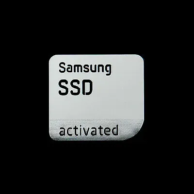 Samsung SSD Activated Metal Decal Sticker Chrome Silver-Plated • $3.45