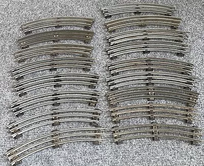 Vintage 17X LOT CURVED TRACKS Mostly LIONEL + MIXED O Train AVERAGE CONDITION • $19.95