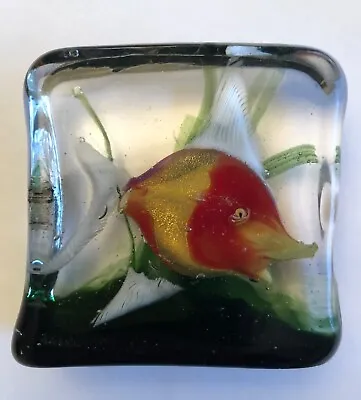 Vintage MCM Murano Barbini Cenedese Fish & Seagrass Aquarium Italian Art Glass • $274.95