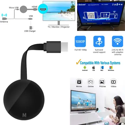 1080P HDMI Wireless Display Receiver WIFI Miracast  Mirror Screen Dongle Project • $7.65