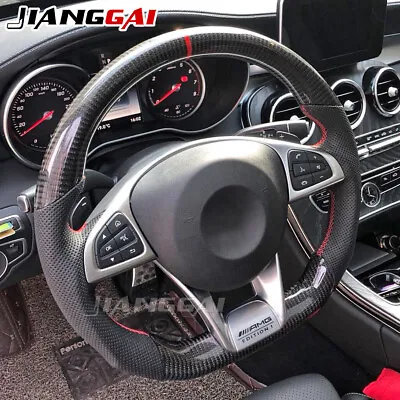Carbon Fiber Steering Wheel For 2016+ Mercedes-Benz W205 C63 AMG GLS CLA GLE • $599