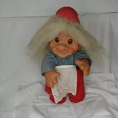 VINTAGE 1997 Thomas Dam Large 14  Grandma Troll Doll • $19.50