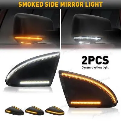 For Dodge RAM 1500-3500 Switchback LED Side Mirror Turn Signal Light Puddle Lamp • $35.99