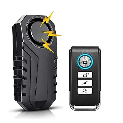 Bike Alarm Horn With Remote Loud 113dB Vibration Sensor Waterproof Motorcycle US • $13.48