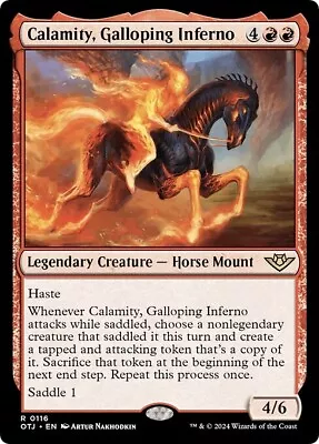 CALAMITY GALLOPING INFERNO Mtg NM-M Outlaws Of Thunder Junction 1 Rare • $1.99