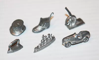 Vintage MCM Monopoly Board Game Token Lot - Cannon Shoe Car Hat Ship Iron • $9.99